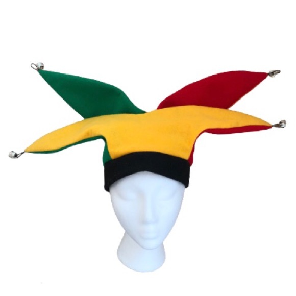 Halloween Clown Jester 4 Bells Hat 4 Pointed Harlequin Renaissance Costume Hats - Picture 2 of 8